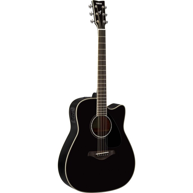 ヤマハ ブラック ギター YAMAHA - FGX830C - Acoustic guitar